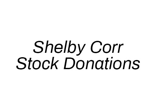 Shelby Corr - stock donations